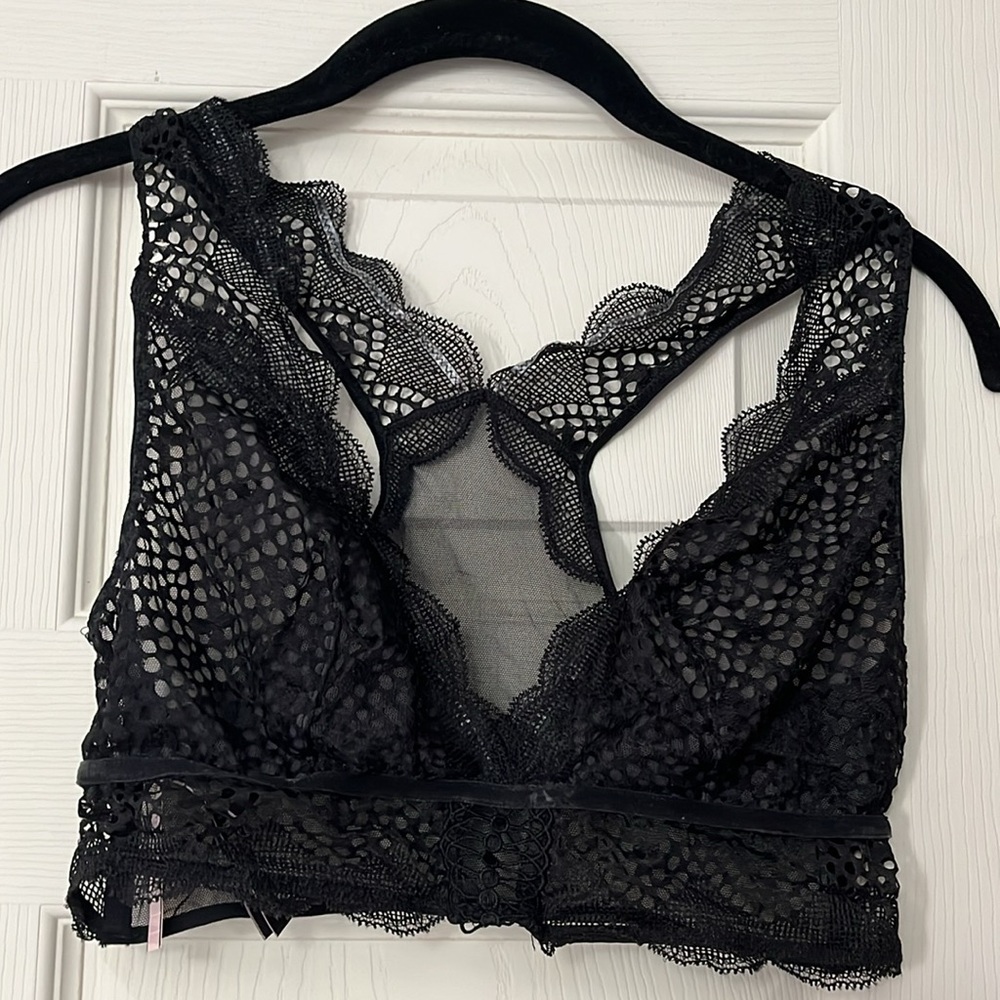 Victoria Secret Black Lace Bra Medium